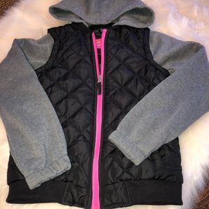 Pink Platium Girls Hooded Jacket Size 10/12